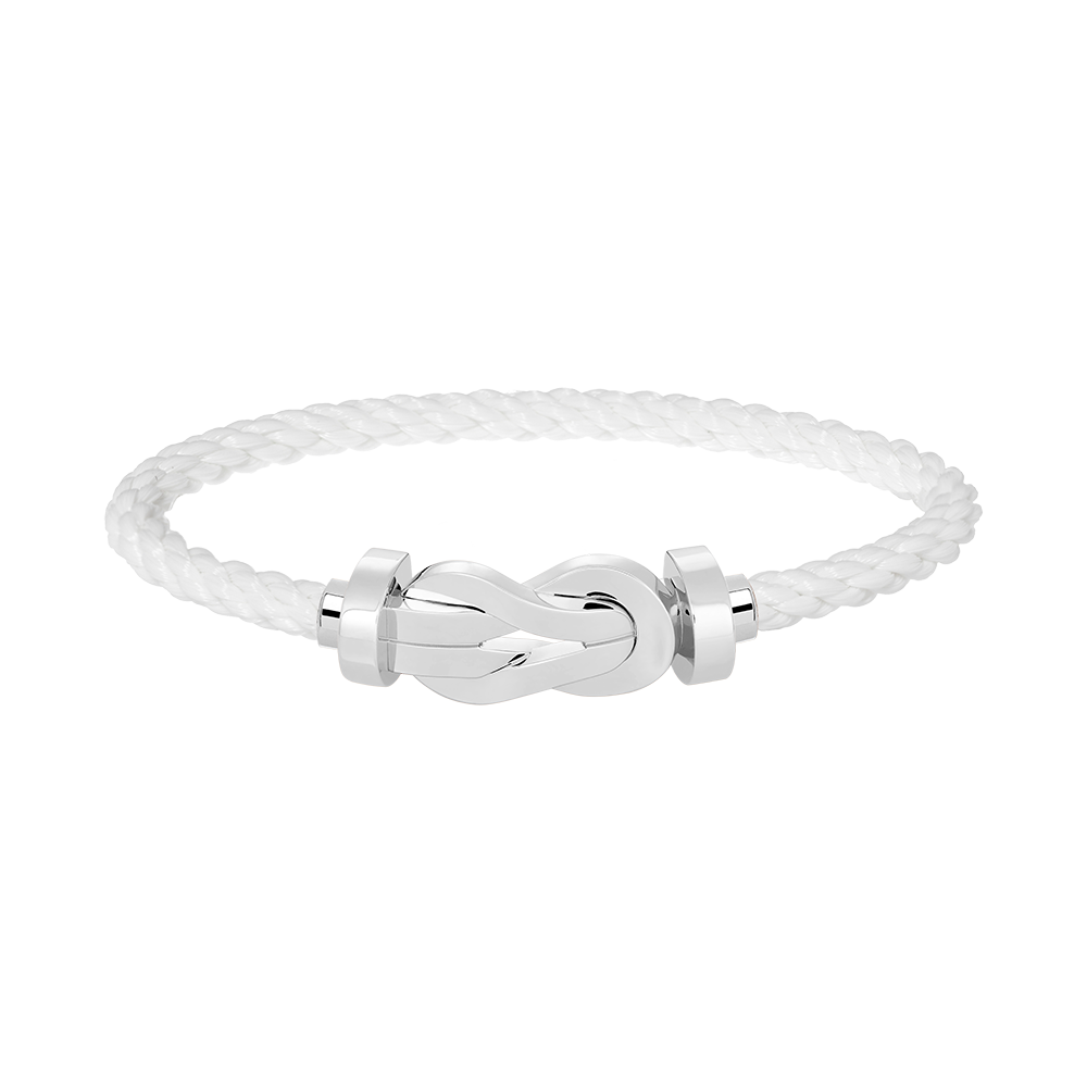 [AuraEcho]CHANCE LARGE 8 FIGURE BUCKLE NO DIAMOND BRACELET SILVER