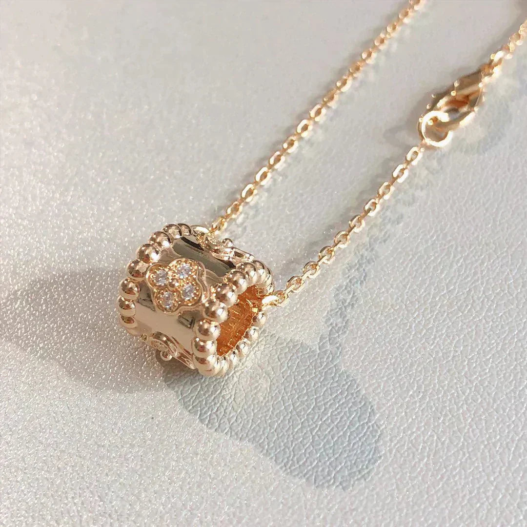 [AuraEcho]PERLEE PEDANT NECKLACE GOLD / ROSE GOLD