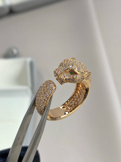 [AuraEcho]PANTHERE PINK GOLD DIAMOND RING