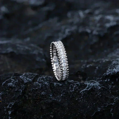 [AuraEcho]PERLEE DIAMOND SILVER RING