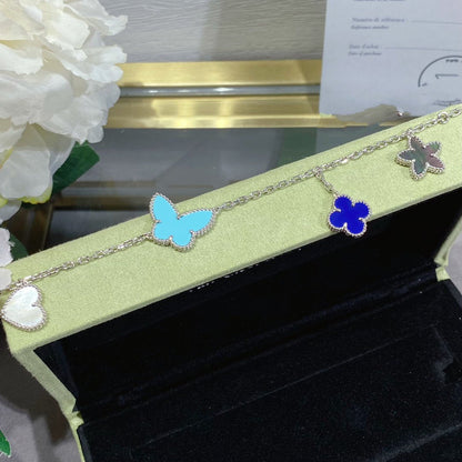[AuraEcho]LUCKY SPRING SILVER BRACELET 4 MOTIF