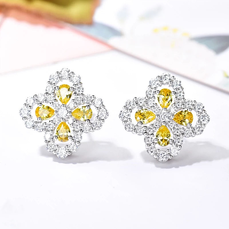[AuraEcho]LOOP EARRINGS FULL MOTIF DIAMOND 16MM