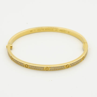 [AuraEcho]LOVE BRACELET 3.65MM DIAMOND-PAVED