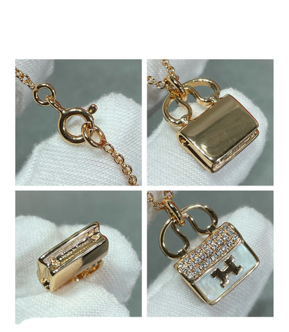 [AuraEcho]H CIRCE MOISSANITE PENDANT NECKLACE GOLD