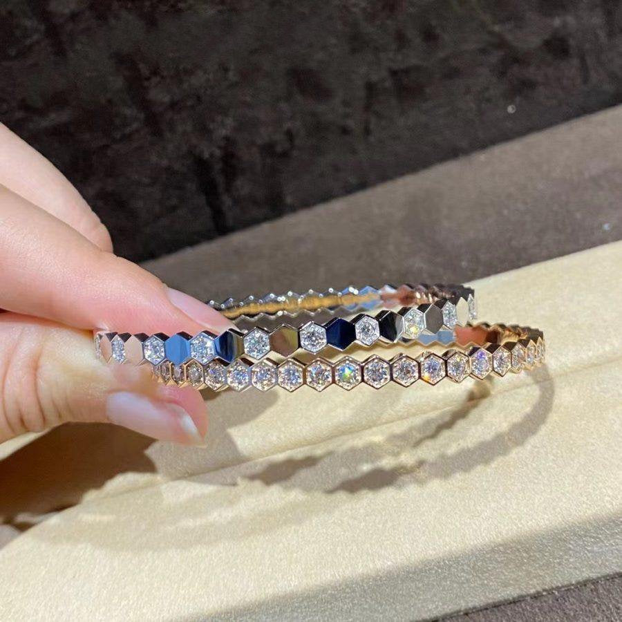 [AuraEcho]BEE LOVE GOLD BRACELET FULL DIAMOND