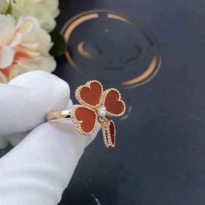 [AuraEcho]SWEET CLOVER CARNELIAN RING